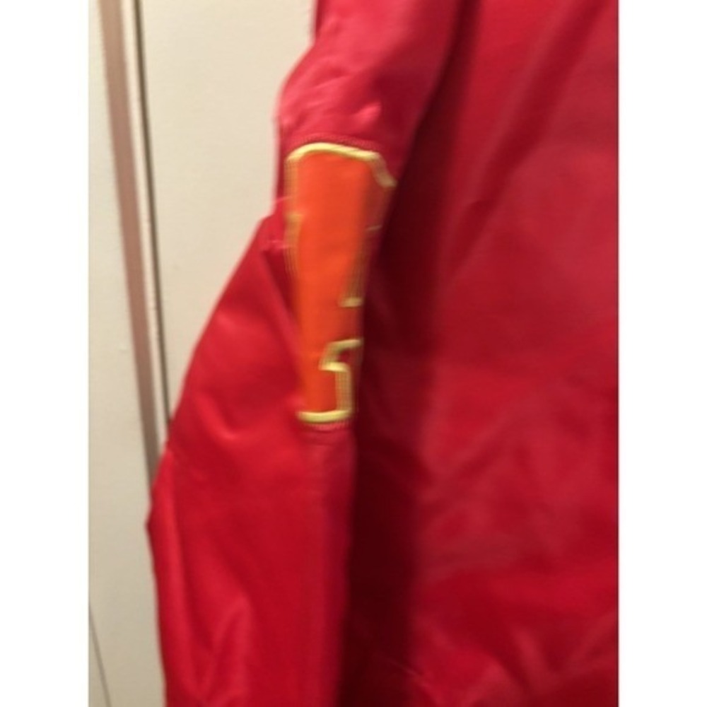 Starter NFL Super Bowl LIX New Orleans Satin Varsity Jacket Red Mens L LSD90B95 - Picture 5 of 8